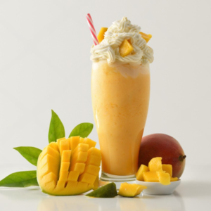 Mango Milkshake With Ice Cream