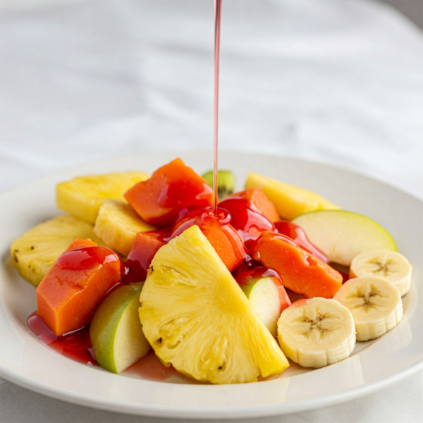 Rose Strawberry Syrup With Four Fruit