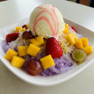 Sev Fruit With Ice Cream