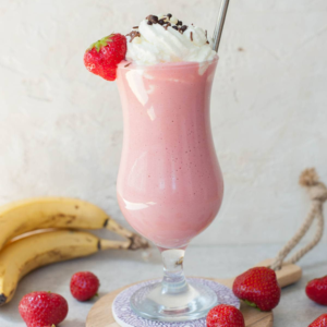 Banana Strawberry Milkshake