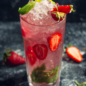 Strawberry Mint Fizz