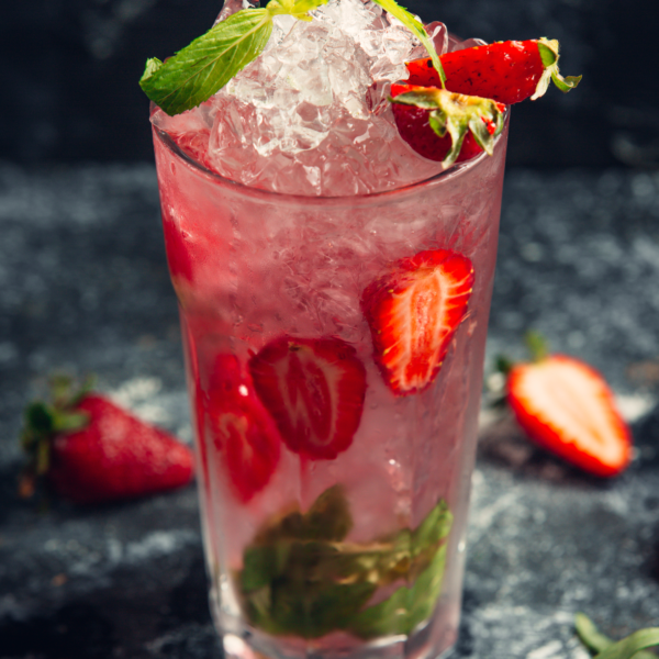Strawberry Mint Fizz