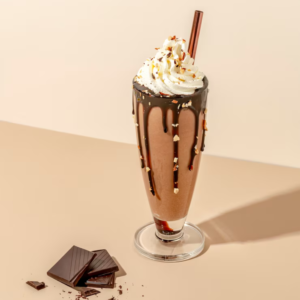 Chocolate Milkshake With Ice Cream