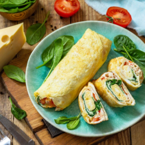 Double Egg Cheese Roll